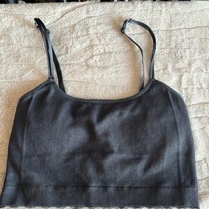 MM31 Rose + Vine crop top with lace back